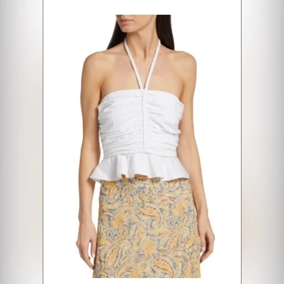 Veronica Beard Arienne Ruched Top